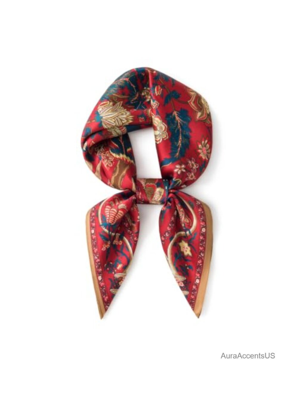 100% Mulberry Silk Square Scarf 26" Lightweight Women Neck Scarf Hair Wrap